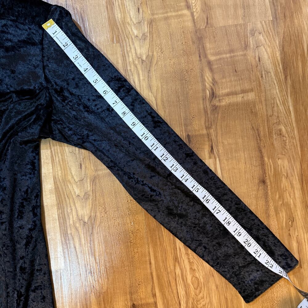 Bentley Black Crushed Velvet Corset Back Vintage Gothic Whimsigoth Maxi Dress 12 - Picture 8 of 8